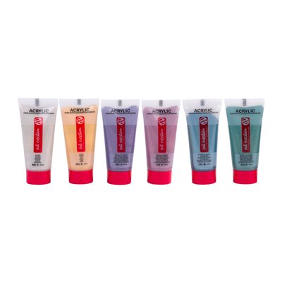Peinture acrylique Talens Art Creation Metallic 12ml set 6 couleurs