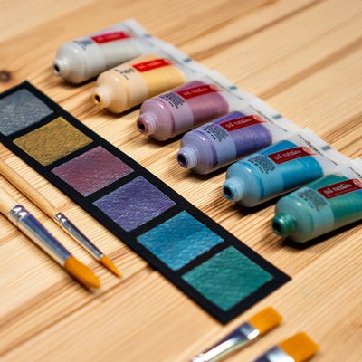 Peinture acrylique Talens Art Creation Metallic 12ml set 6 couleurs