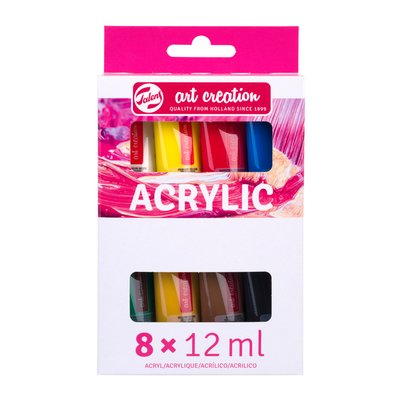 Acrylverf Talens Art Creation assorti 8 tubes à 12ml