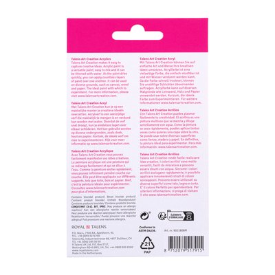 Acrylverf Talens Art Creation assorti 8 tubes à 12ml