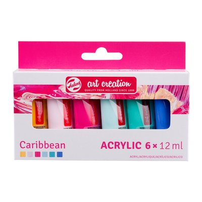 Acrylverf Talens Art Creation Caribbean assorti 6 tubes à 12ml
