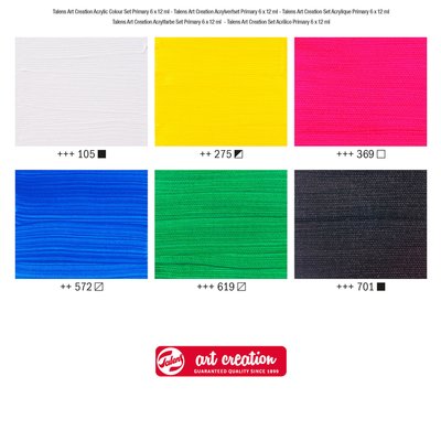 Acrylverf Talens Art Creation Primary assorti 6 tubes à 12ml