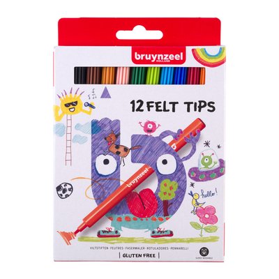 Feutre Bruynzeel Kids set 12 couleurs
