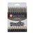 Fineliner Sakura Pigma Micron set à 10 schrijfbreedtes zwart