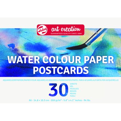 Aquarelverfpapier Talens Art Creation 30 vel 200gr 148x105mm blauw