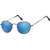 Zonnebril Montana met Revo blauw rond glas met staalkleurig