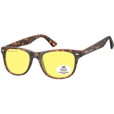 Zonnebril Montana met geel gepolariseerd glas turtle