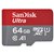 Carte mémoire Sandisk MicroSDXC Ultra 64Go (140mb/s C10 - SDA UHS-I)