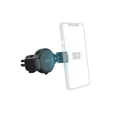 Autolader Hama draadloos QI-Charge 10W antraciet