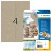 Etiquette HERMA 10756 105x148mm silphie brun 80 pièces Photo