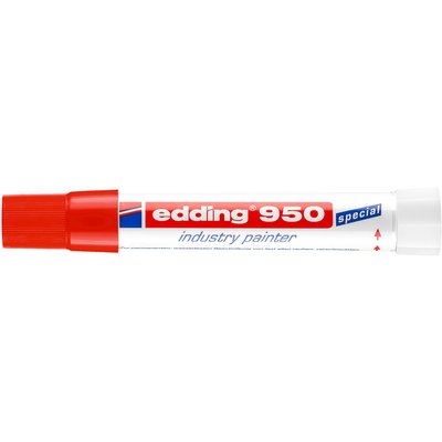 Marqueur edding 950 Spécial Industrie ogive 10mm rouge