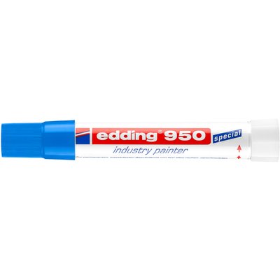 Viltstift edding 950 pastamarker industry rond 10mm blauw
