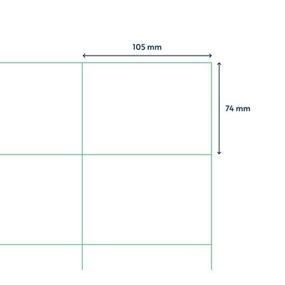 Etiket Qbasic A4 1.000 vel 105x74 mm 8000 labels