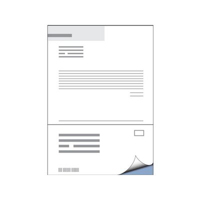 Retourlabel DHL IEZZY A4 1.000 vel 210x102mm 1000 labels