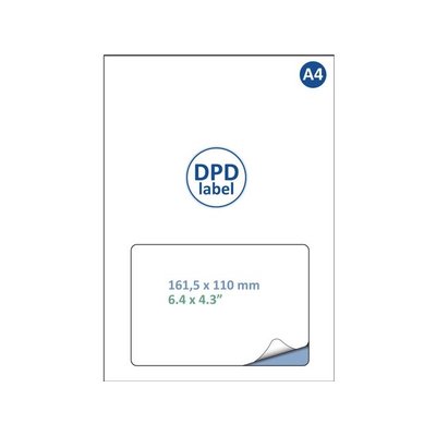 Retourlabel DPD IEZZY A4 1.000 vel 161,5x100mm 1000 labels