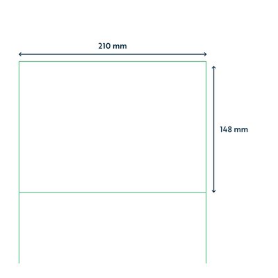 Etiket Qbasic A4 1.000 vel 210x148mm 2000 labels