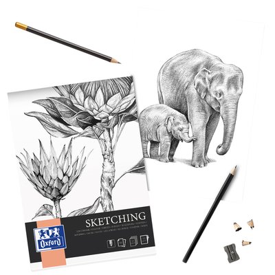 Tekenblok Oxford Sketching A4 50 vel 120 gram