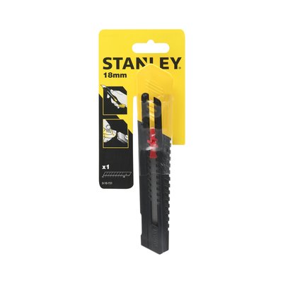 Cutter Stanley SM 18mm antichoc blister 1 pièce