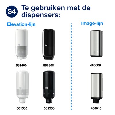 Gel hydroalcoolique mainTork S4 Premium 424103 non parfumé 1000ml