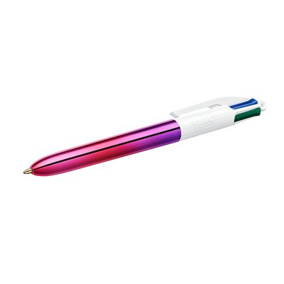 Stylo bille BIC 4 couleurs Gradient Medium assorti