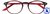 Leesbril I Need You +2.50 dpt Dokter New grijs-rood