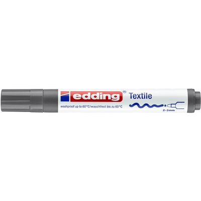 Textielmarker edding 4500 rond 2-3mm grijs