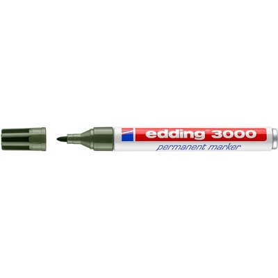 Viltstift edding 3000 rond 1.5-3mm olijfgroen