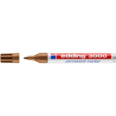 Marqueur edding 3000 permanent ogive 1,5-3mm ocre