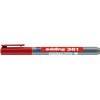 Marqueur tableau blanc edding 361 ogive 1mm rouge Photo