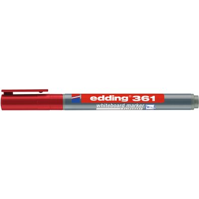 Marqueur tableau blanc edding 361 ogive 1mm rouge