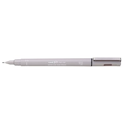 Fineliner Uni-ball Pin 0.5mm lichtgrijs