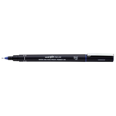 Fineliner Uni-ball Pin 0.3mm blauw