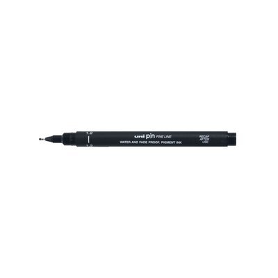 Fineliner Uni-ball Pin 1.2mm zwart