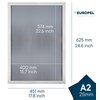 Kliklijst Europel A2 25mm mat wit foto