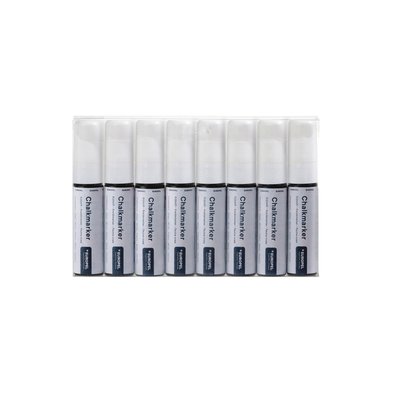 Krijtstift Europel 15mm wit etui 8 stuks
