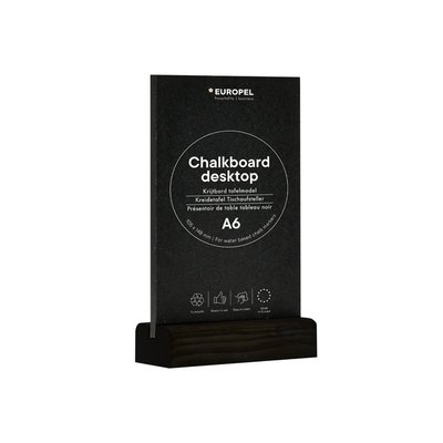 Ardoise de table Europel A6 portrait noir