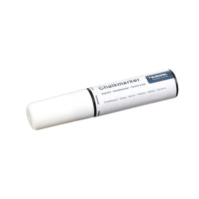 Krijtstift Europel 15mm wit blister 1 stuk