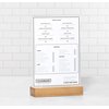 Présentoir de table Europel A5 acryl avec socle en bois Photo