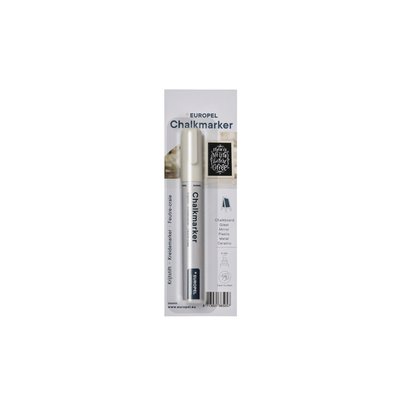 Krijtstift Europel 6mm wit blister 1 stuk