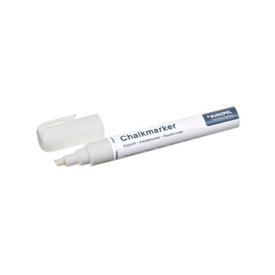 Krijtstift Europel 6mm wit blister 1 stuk