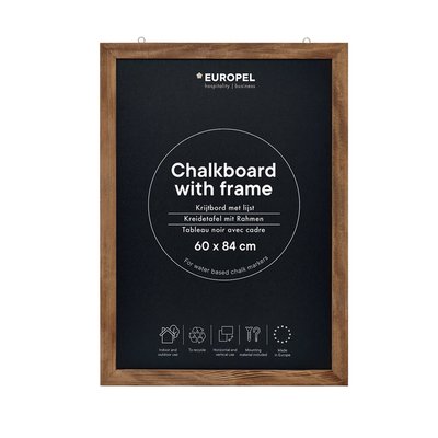 Ardoise murale Europel avec cadre 60x84cm naturel