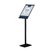 Support info Europel avec cadre clipsable A3 noir