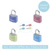 Cadenas Master Lock 4 assorti alu 20mm 4 pièces Photo