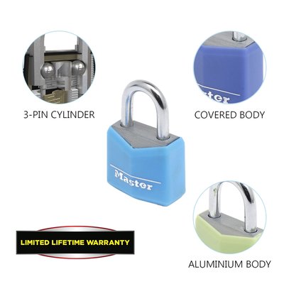 Cadenas Master Lock 4 assorti alu 20mm 4 pièces