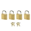 Hangslot MasterLock 4 gelijksluitend messing 20mm 4 stuks foto