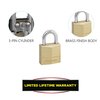Hangslot MasterLock 4 gelijksluitend messing 20mm 4 stuks foto