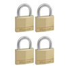 Hangslot MasterLock 4 gelijksluitend messing 50mm 4 stuks foto
