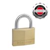 Hangslot MasterLock 4 gelijksluitend messing 50mm 4 stuks foto