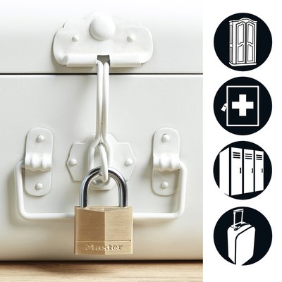 Cadenas Master Lock 4 verrouillage égal laiton 40mm 4 pièces