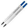 Rollerpenvulling Parker Quink medium blauw blister à 2 stuks foto